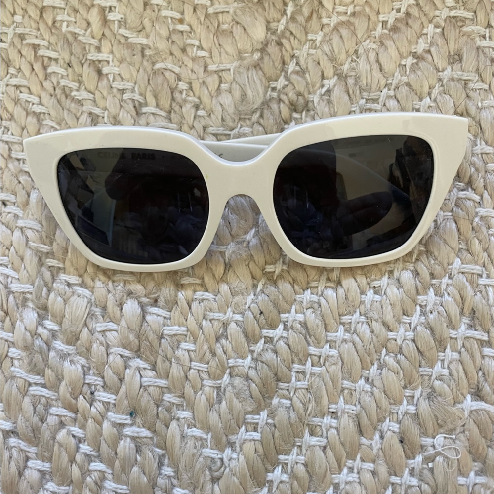 CELINE white sunglasses